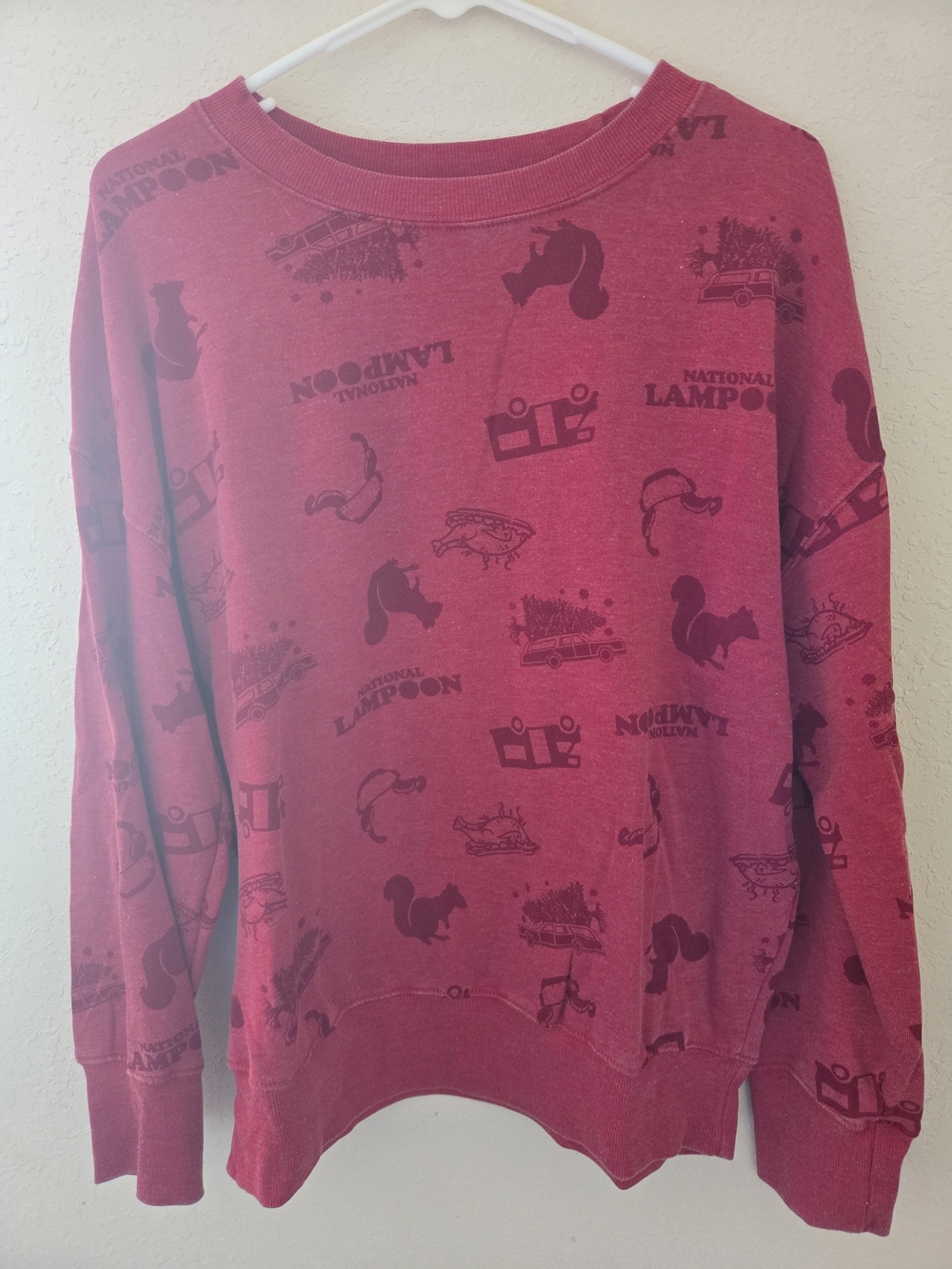 Maurices Red Graphic Pullover Sweatshirt